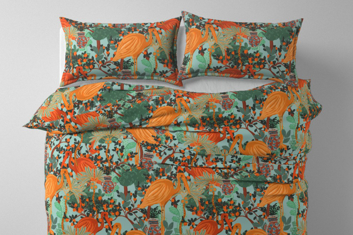 Chinoiserie jungle birds pattern, a Pattern Graphic by Cotton Melon pattern Shop (Photo 2 of 6)