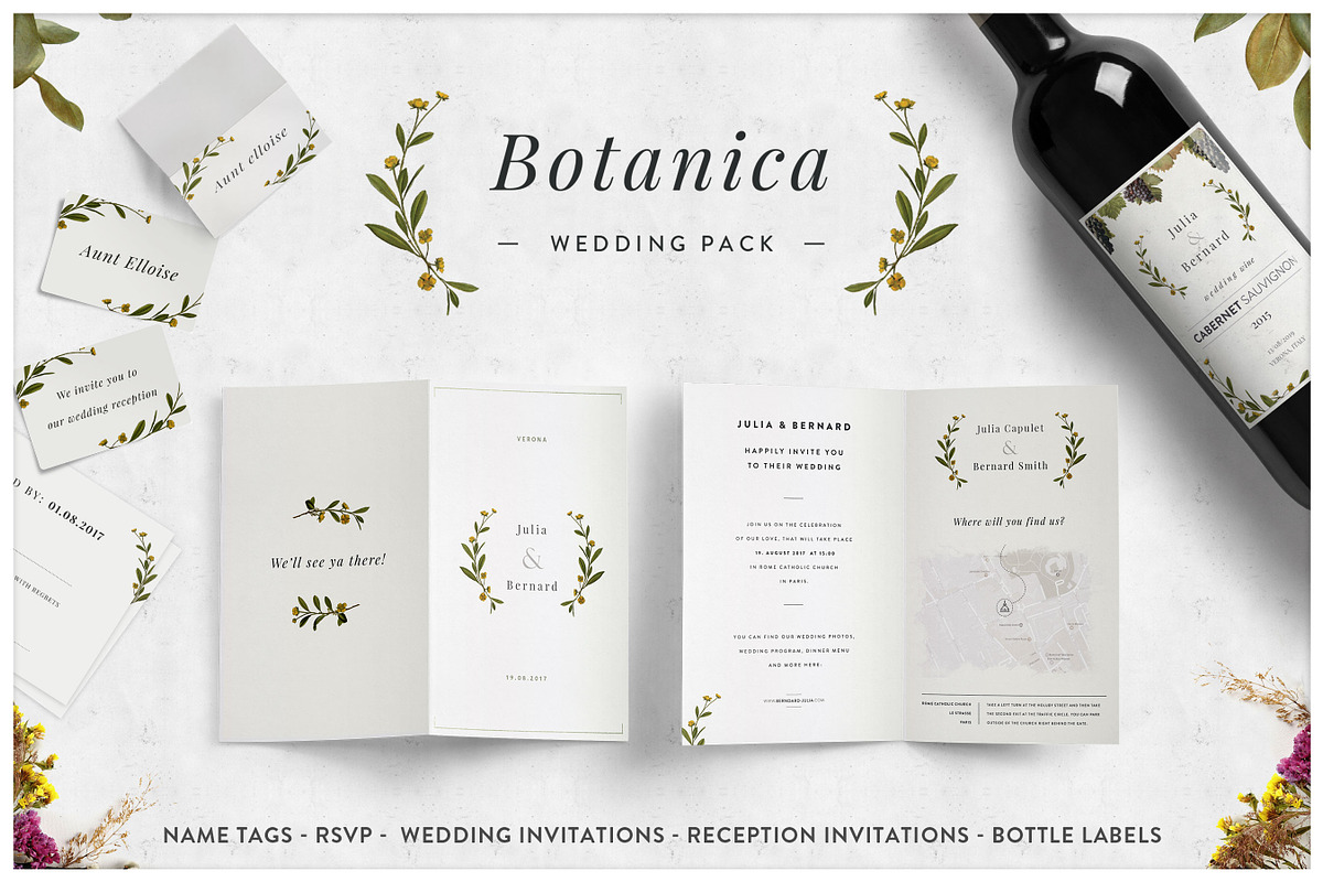 Botanica - Wedding Suite [print], an Invitation Template by Europe.graphics (Photo 1 of 6)