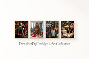 Glamour Fashion Christmas Art Set, a Holiday Photo by PrintablesByFranklyn (Thumbnail 2 of 7)