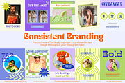 Funky Instagram Post Templates, a Design Template by Hell Yeah Designs (Thumbnail 4 of 8)
