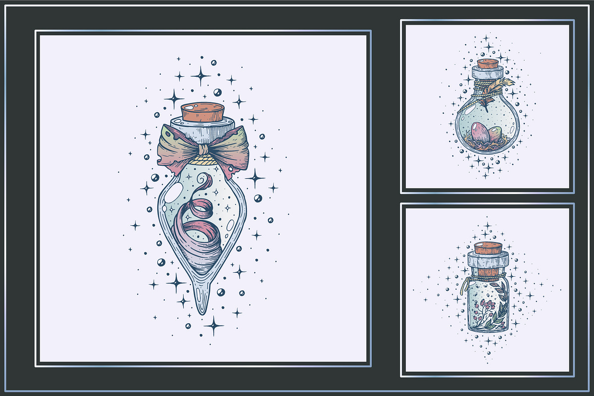A set of witch potions., an Illustration by KS.IVA (Photo 4 of 10)