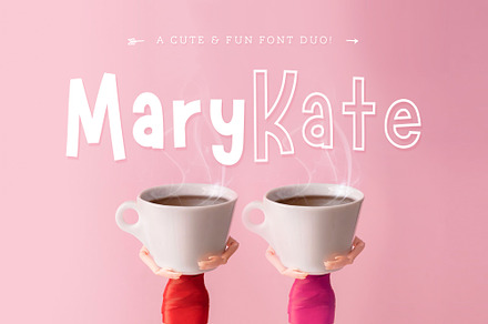 Marykate Font Duo, a Sans Serif Font by TypeFairy