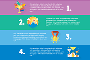 4 Success icons + 2 design templates, an Illustration by Olyzel (Thumbnail 4 of 5)