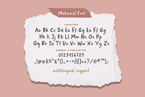 Maksimal Handwritten Font