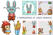 Forest School - Clip Art Set, an Animal Illustration by Mashamashastu (Thumbnail 7 of 9)