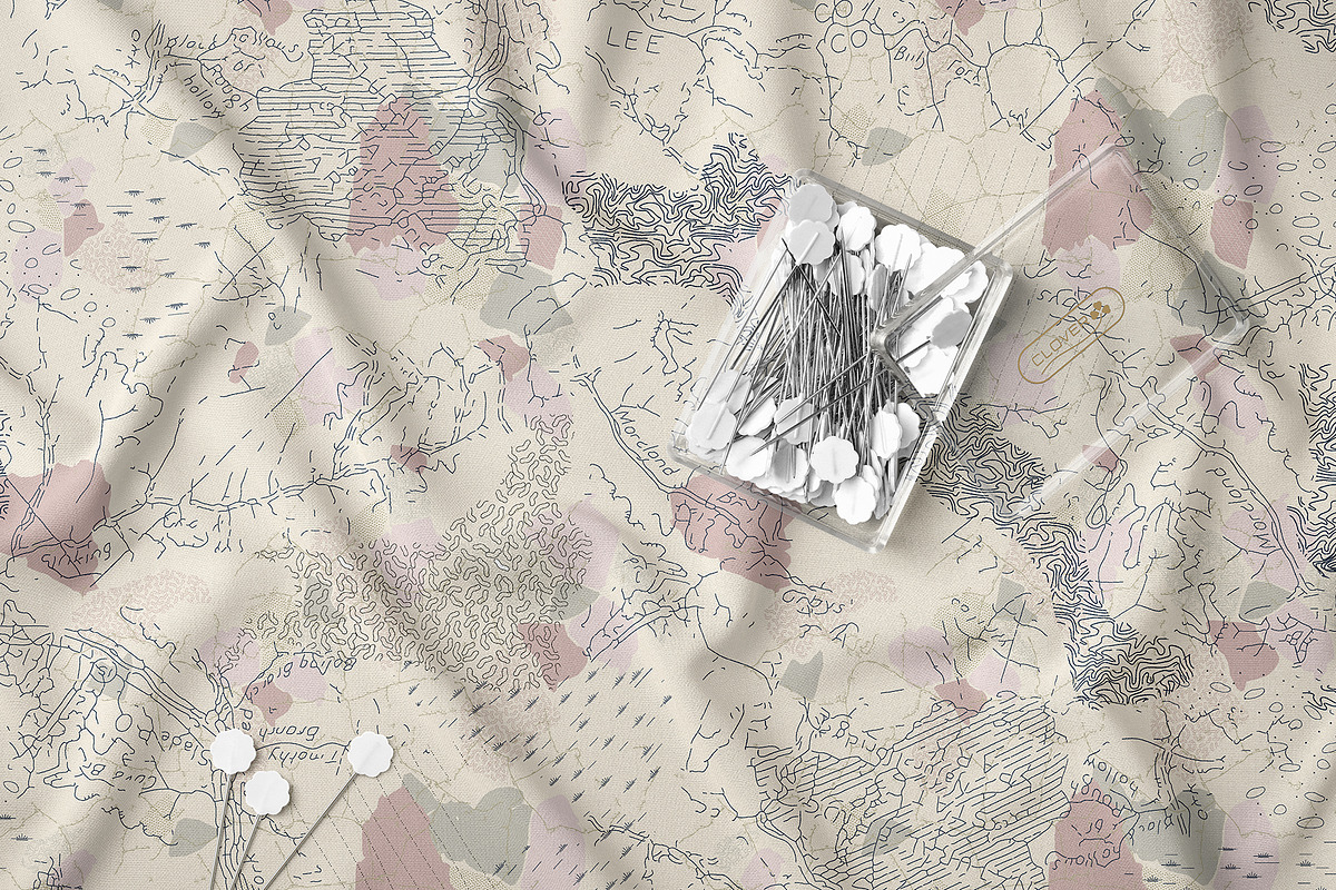 Abstract Topographic Map Pattern, a Pattern Graphic by StudioGlouna (Photo 2 of 5)