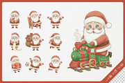 Charming Santa Claus Cute Kids, a Seasonal Illustration by Gohsantosa (Thumbnail 2 of 4)
