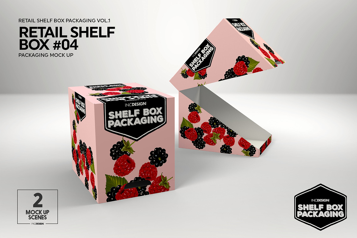 Retail Shelf Box 04 Packaging Mockup, a Packaging Mockup by INCDesign (Photo 4 of 7)