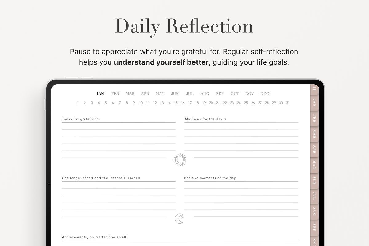 Digital Gratitude Journal, a Design Template by Makii Templates (Photo 3 of 9)