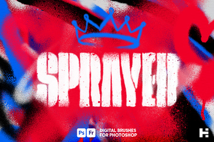 Sprayed Paint Photoshop Brushes, a Brush Add-On by Tim Hankins Design