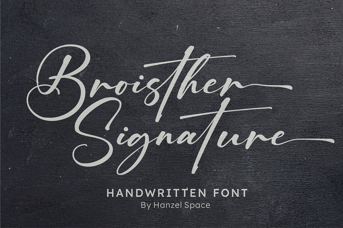 Broisther Handwritten Font, a Script Font by HanzelSpace Studio (Photo 9 of 14)