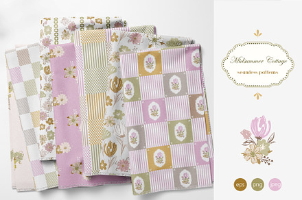 Midsummer Cottage - Patterns, a Pattern Graphic by Milky April