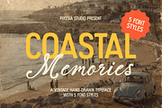 Coastal Memories - Vintage Font Duo, a Handwritten Font by Pixesia Studio (Thumbnail 1 of 12)