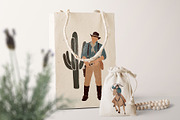Abstract cowboy clipart, a Person Illustration by ApetekMarket (Thumbnail 7 of 8)