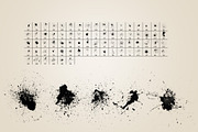74 Handcrafted Splatter Brushes, a Brush Add-On by Layerform Design Co. (Thumbnail 2 of 3)