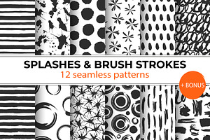 Splashes & Brush Strokes Patterns