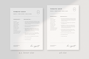 Minimal 1 Page Recipe Template Canva, a Flyer Template by frommakertomaker (Thumbnail 4 of 7)