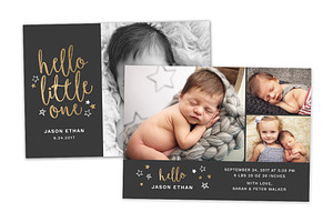 Birth Announcement Template CB086