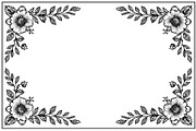 Floral Laser Cut Frame Set, an Illustration by jahid234 (Thumbnail 8 of 9)
