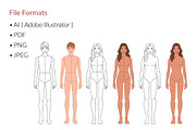 Teen Fashion Croquis Bundle, a Person Illustration by Shorena Fashion Draws (Thumbnail 7 of 13)