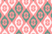 Ikat Diamond Seamless Vector Pattern, a Pattern Graphic by NayaChu (Thumbnail 1 of 7)