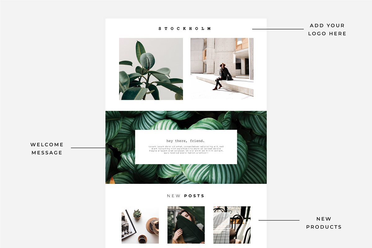 Stockholm Flodesk Email Template, an Email Template by The Blog Stop (Photo 2 of 2)