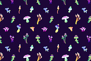 Magic psilocybin mushrooms set, an Object Illustration by PaperTrident (Thumbnail 3 of 3)