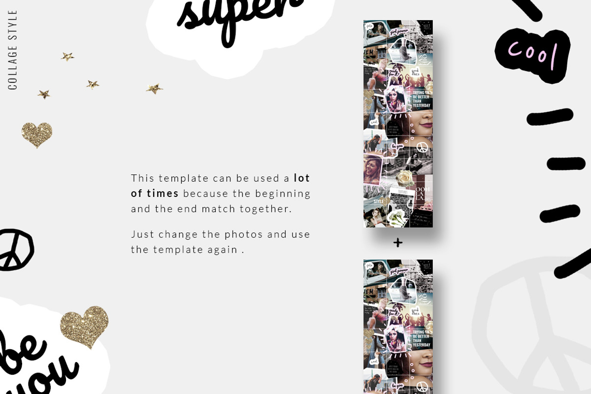 Instagram PUZZLE template - Collage, a Social Media Template by CreativeFolks (Photo 5 of 5)