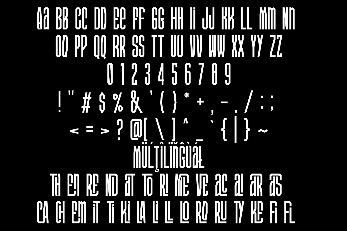 Cyasren – Condensed Font Family, a Sans Serif Font by NDNL Studio (Photo 11 of 11)