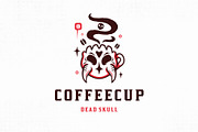Devil Coffee Mug Logo Template, a Branding & Logo Template by vectorwithin (Thumbnail 1 of 3)