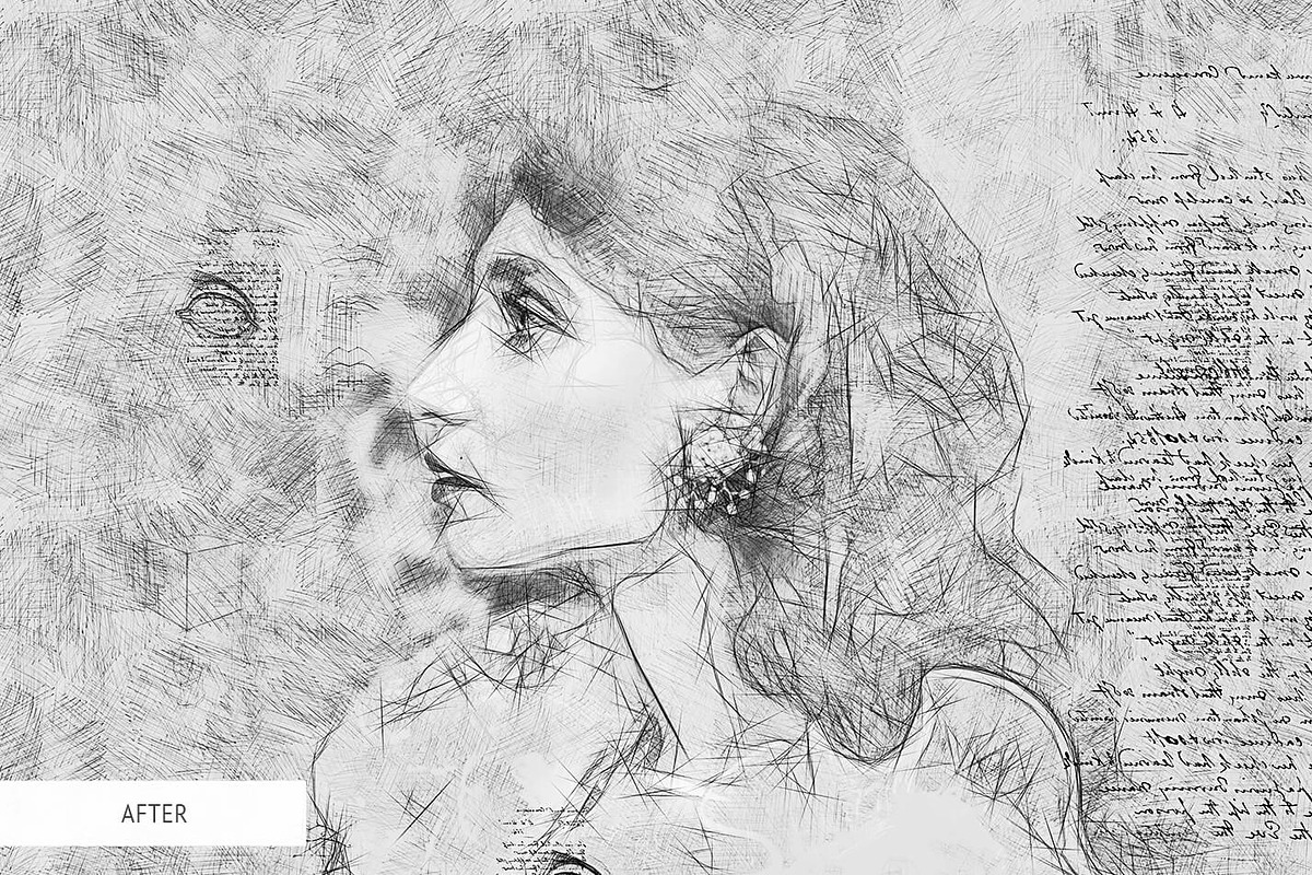 Da Vinci Sketch Action for Photoshop, an Action Add-On by FixThePhoto (Photo 12 of 42)