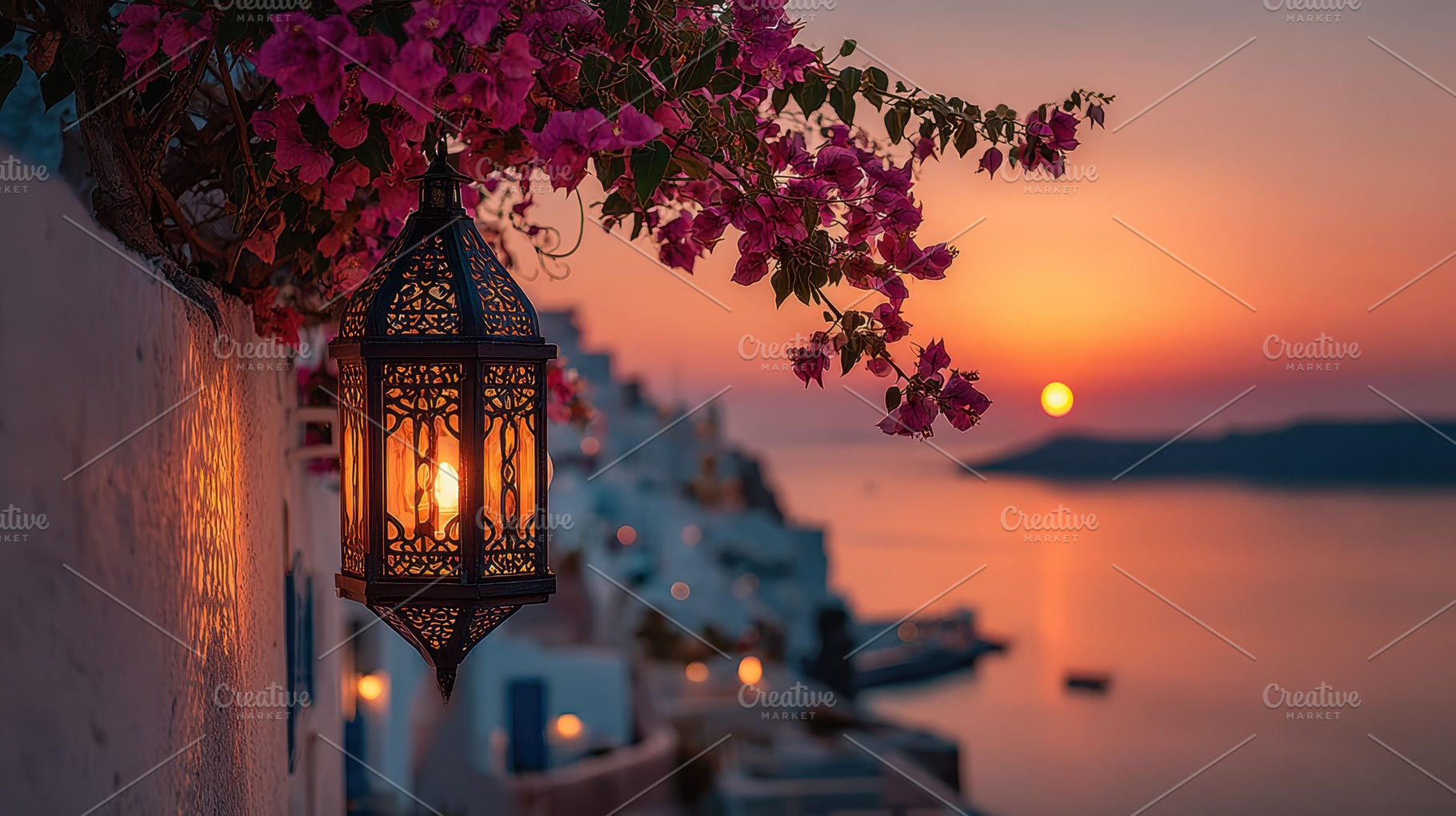 Sunset Glow Illuminates Ornate Lante, a Photo by Pixeness Studio