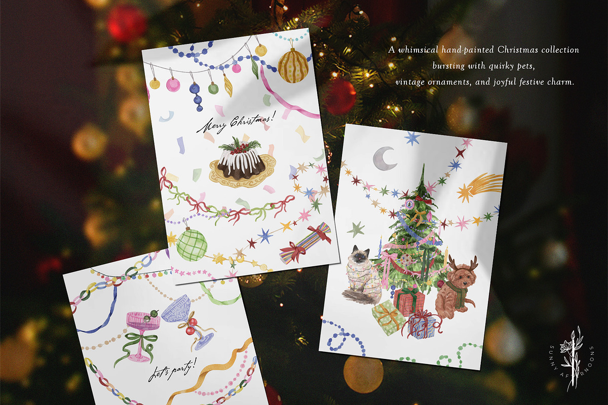 Quirky Christmas Party Whimsy, an Illustration by SunnyAfternoons (Photo 2 of 12)