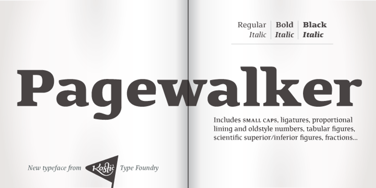Pagewalker, a Serif Font by Kostic Type Foundry (Photo 10 of 10)