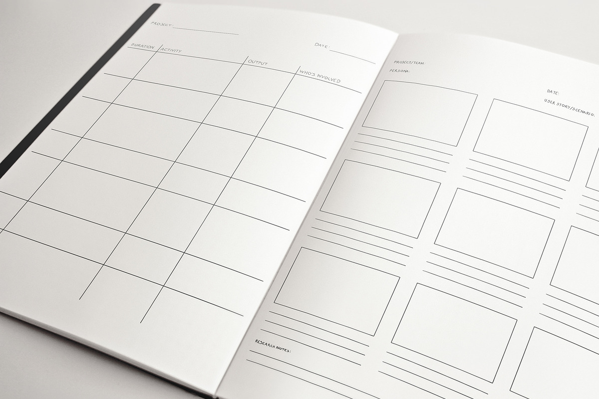 15 Hand Drawn UX Design Planners, a Graphic by Character (Photo 8 of 11)