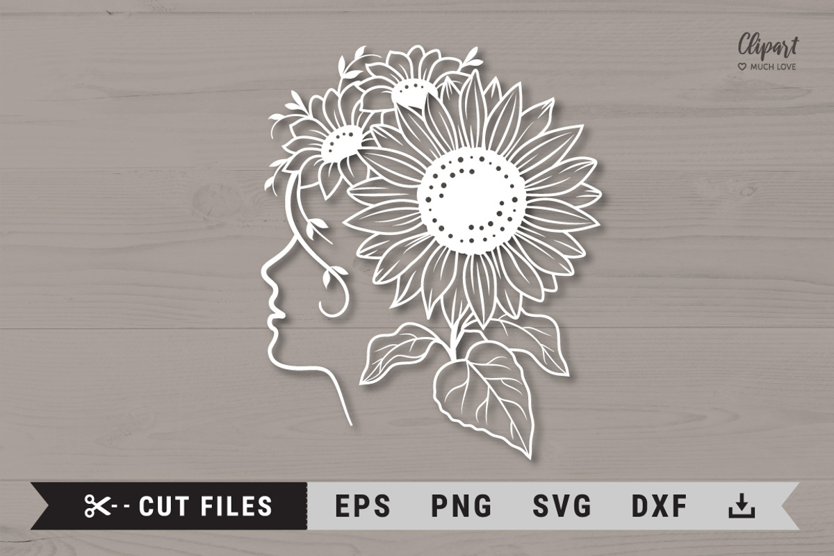 Sunflower SVG, DXF, PNG, Cut file, an Illustration by ClipartMuchLove (Photo 10 of 11)