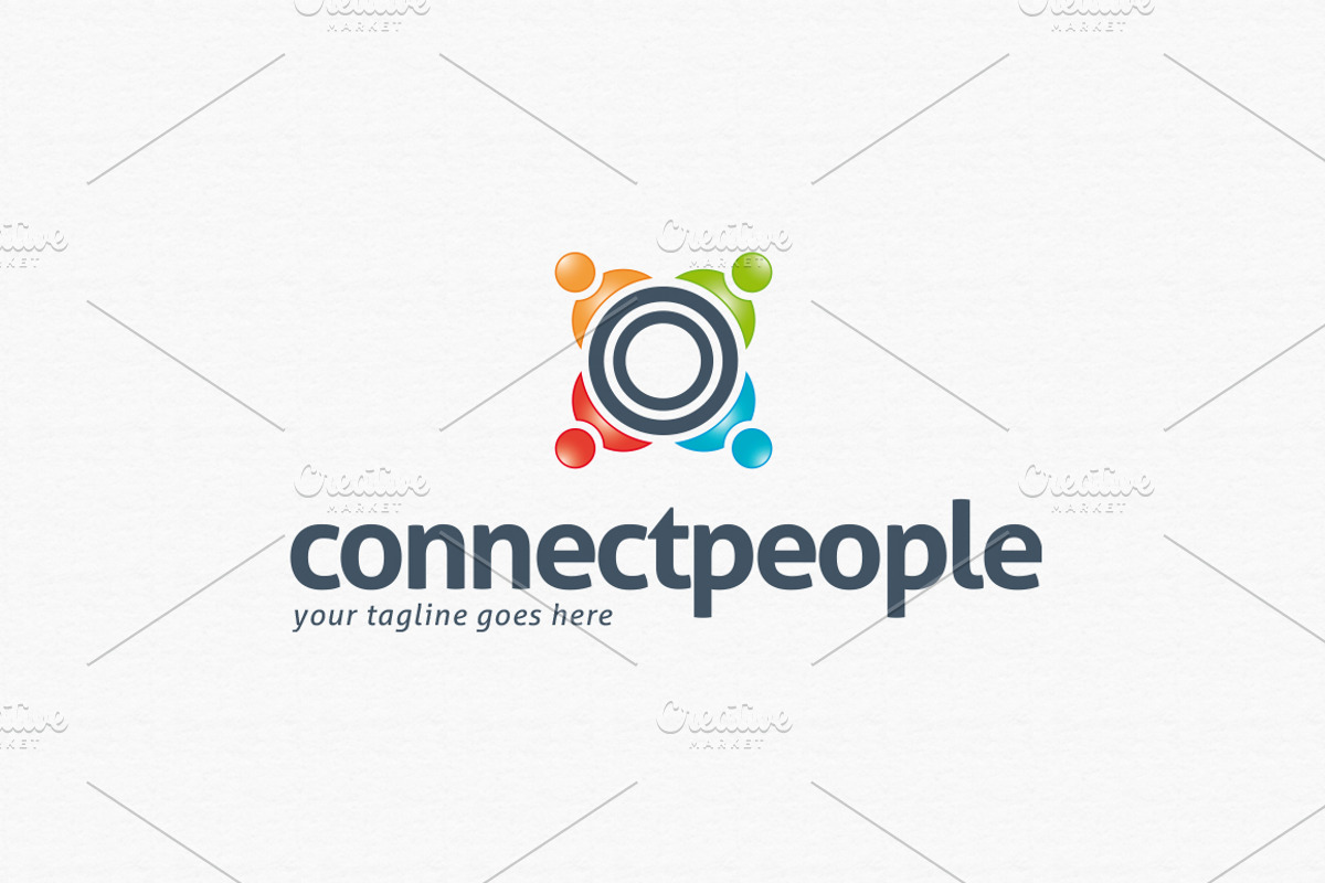 Connect People Logo Template, a Branding & Logo Template by PixaSquare (Photo 2 of 5)