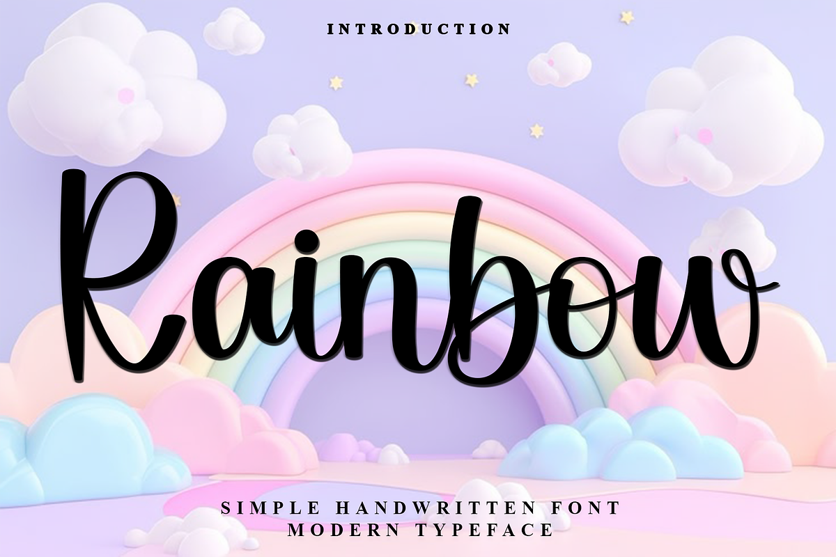 Rainbow, a Handwritten Font by InermediaSTUDIO (Photo 1 of 8)