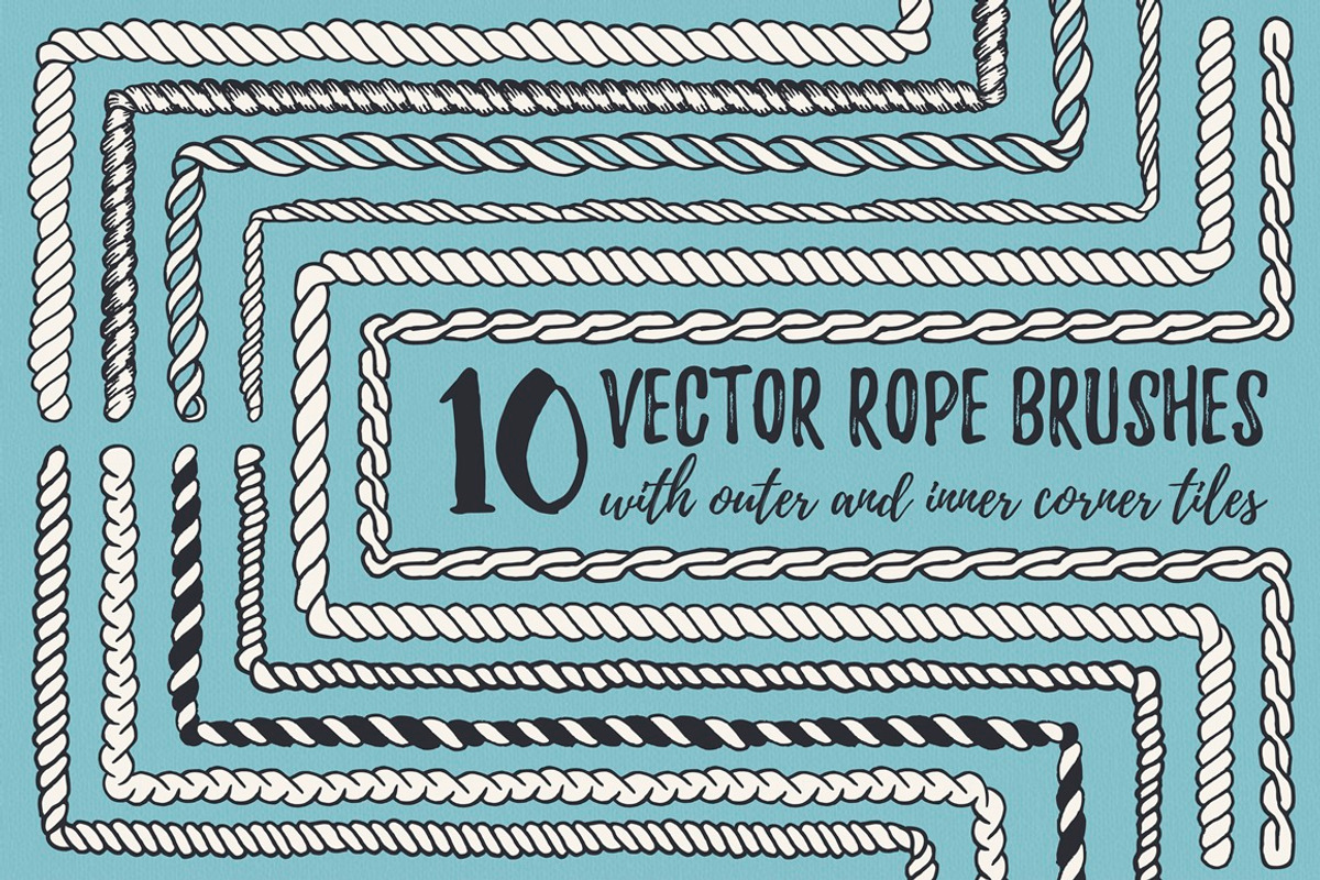 22 Vector Rope Brushes preview 2