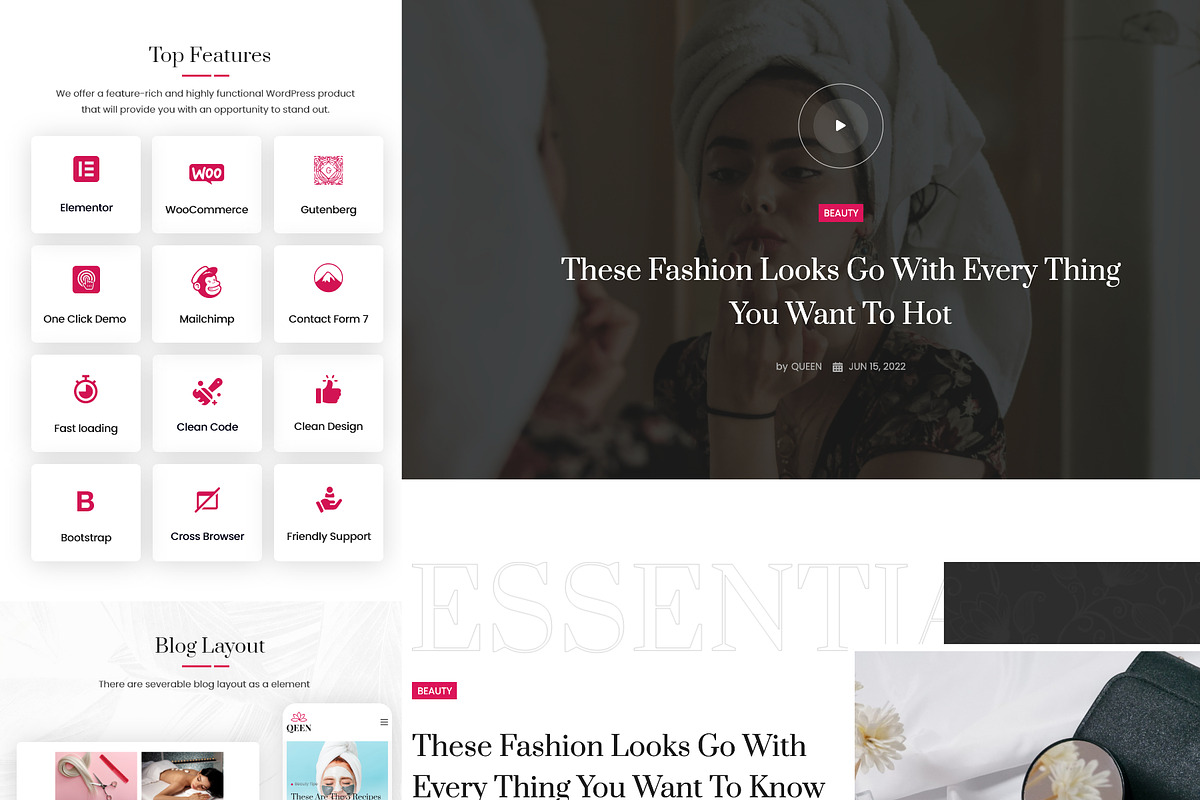 Fashion Lifestyle Blog WordPress, a WordPress Template by UInstrument (Photo 3 of 7)