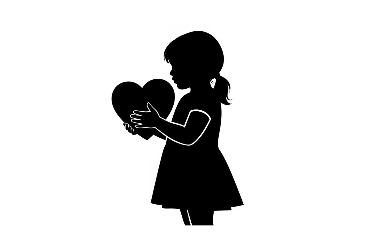 Cute Love Girl Silhouette Bundle, an Illustration by Designs_River (Photo 46 of 53)