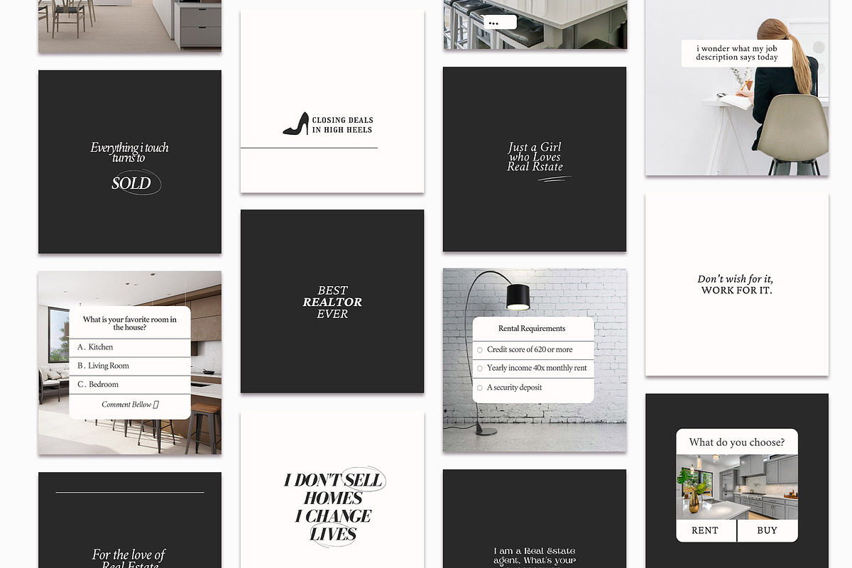 Real Estate Social Media Quotes, a Social Media Template by Kseniia_Design (Photo 5 of 14)