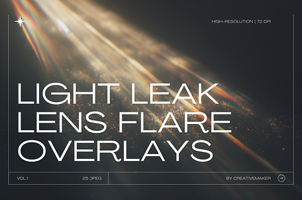 Light Leak Lens Flare Overlays Vol.1, a Background Photo by Creativemaker