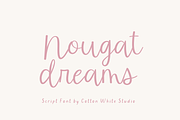 Nougat Dreams, a Script Font by Sofia Skoog (Thumbnail 1 of 10)