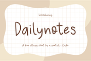 Daily Notes, a Handwritten Font by Essentials Studio (Thumbnail 1 of 8)