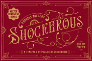 Shockerous - Victorian Vintage Font, a Font by Pollux of Geminorum (Thumbnail 1 of 10)