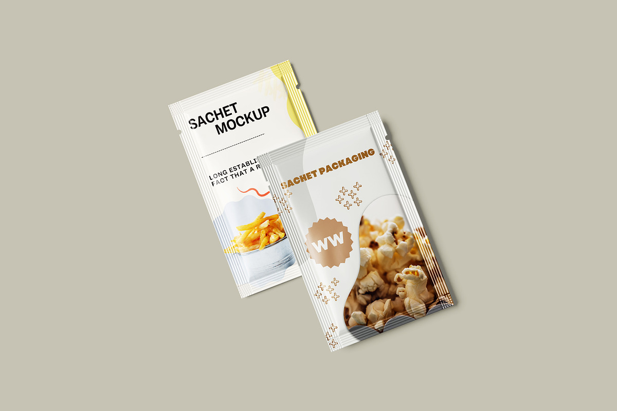 Sachet Mockup, a Packaging Mockup by NyakBiett (Photo 3 of 8)