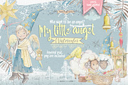 Christmas set Little angel, an Illustration by Alisa Mikibith Art (Thumbnail 2 of 8)