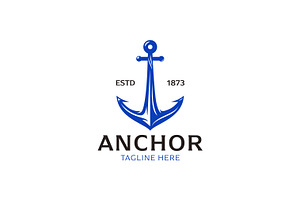 Anchor Logo Marine Nautical Harbor, a Branding & Logo Template by Signatoro