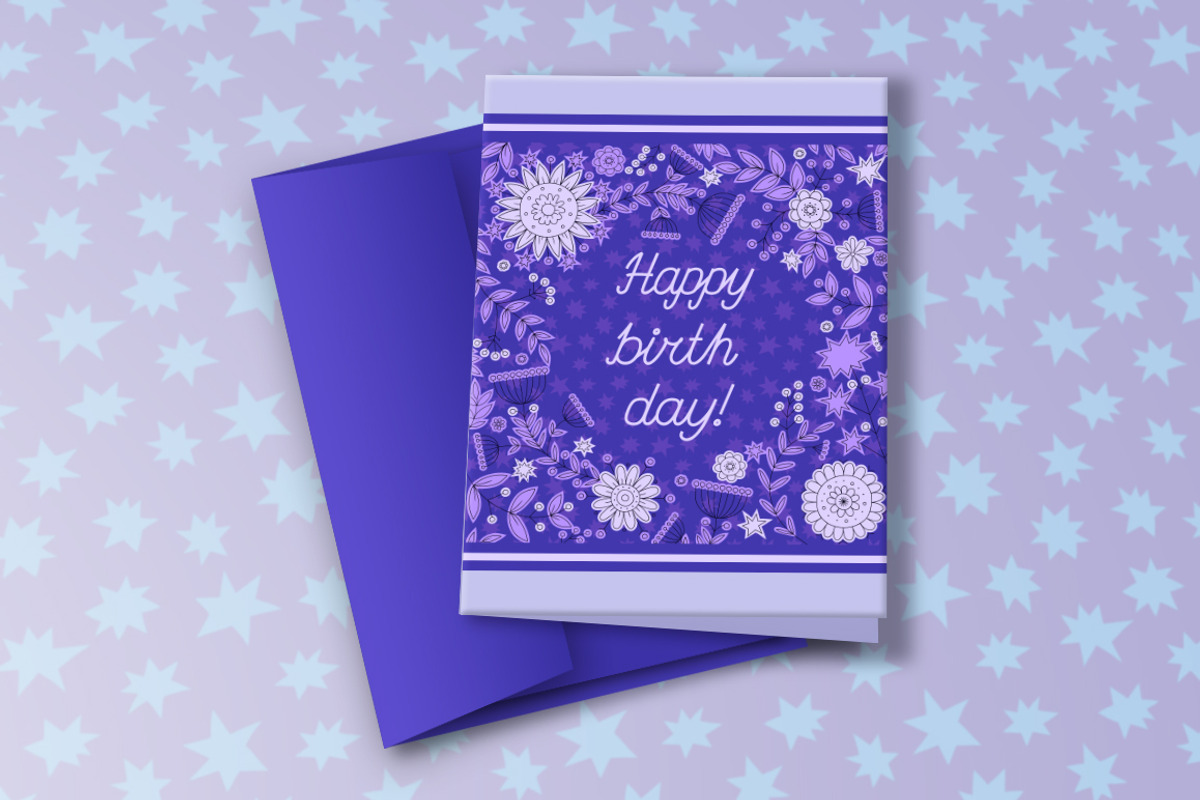 Birthday cards collection, a Card Template by Anastasia Koba (Photo 4 of 11)